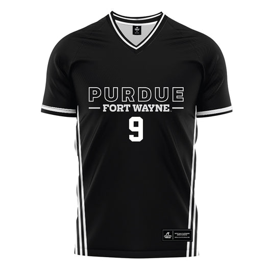 PFW - NCAA Men's Soccer : Shane Anderson - Black Soccer Jersey-0