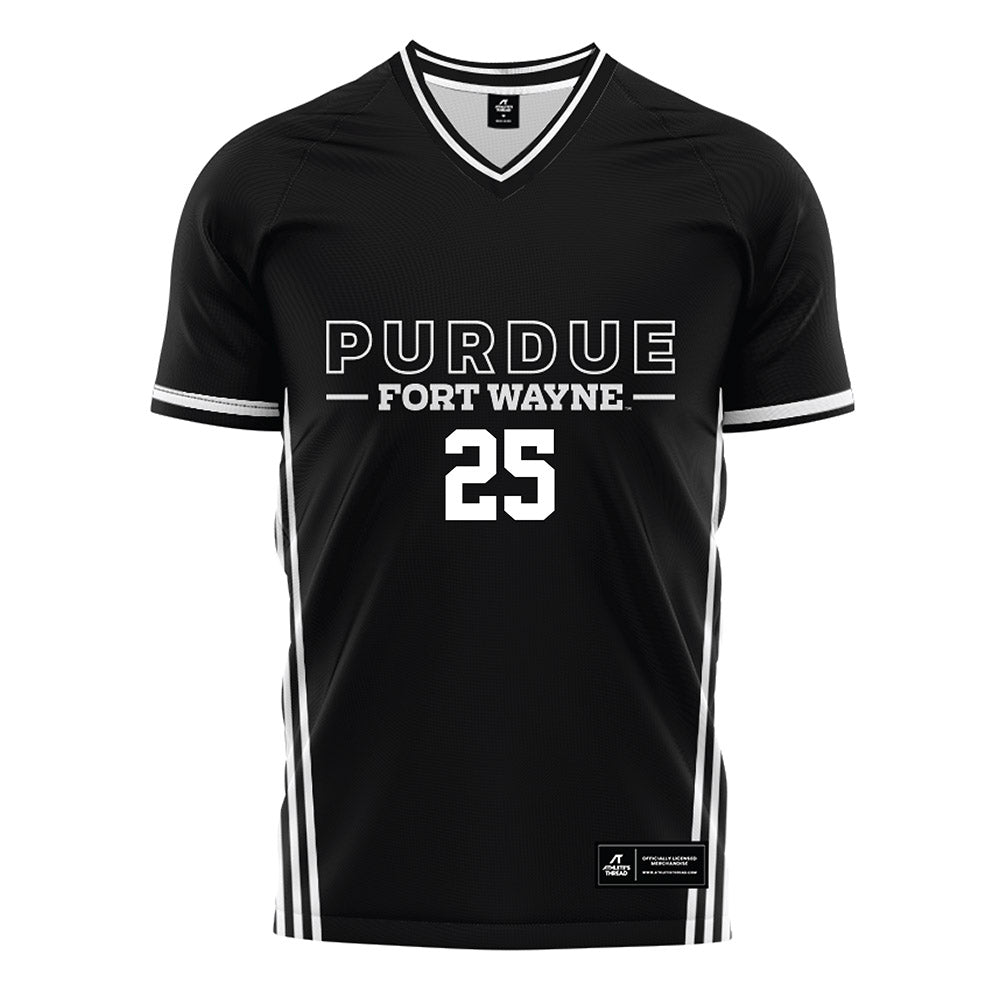 PFW - NCAA Men's Soccer : Julian Zambrano - Black Soccer Jersey-0