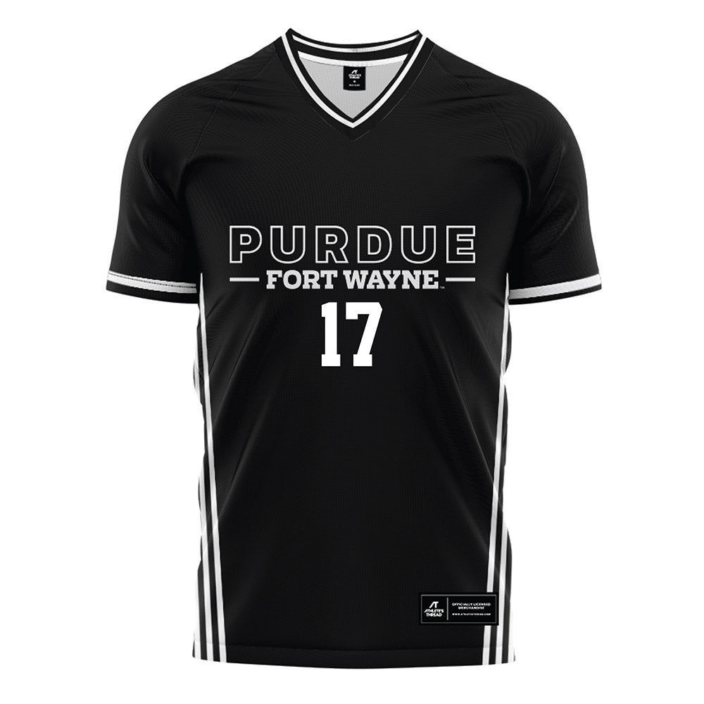 PFW - NCAA Men's Soccer : Jackson Liley - Black Soccer Jersey-0