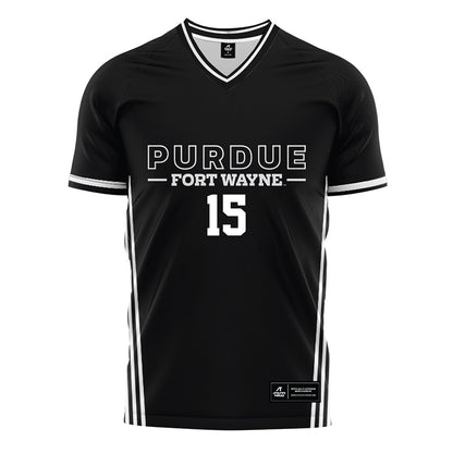 PFW - NCAA Men's Soccer : Christian Agyekum - Black Soccer Jersey-0