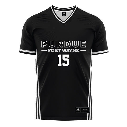 PFW - NCAA Men's Soccer : Christian Agyekum - Black Soccer Jersey-0