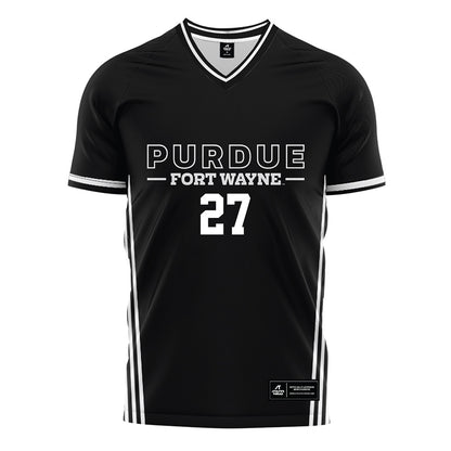PFW - NCAA Men's Soccer : Brandon Razo - Black Soccer Jersey-0