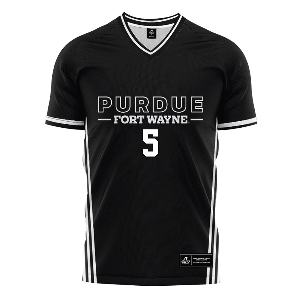 PFW - NCAA Men's Soccer : Karsten Ternes - Black Soccer Jersey-0