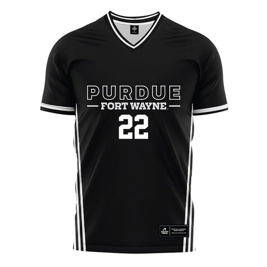 PFW - NCAA Men's Soccer : Ameer Shetiah - Black Soccer Jersey-0