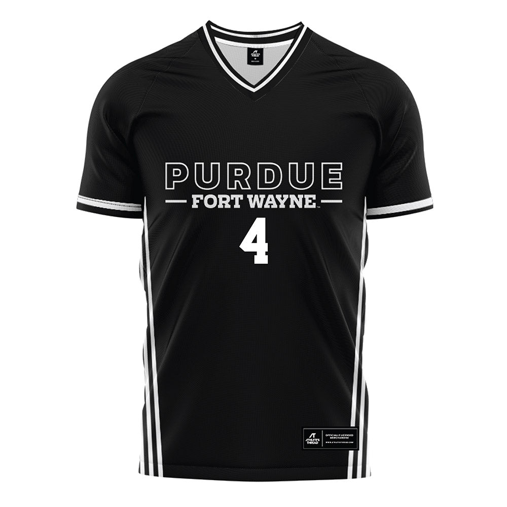 PFW - NCAA Men's Soccer : Max Titterington - Black Soccer Jersey-0