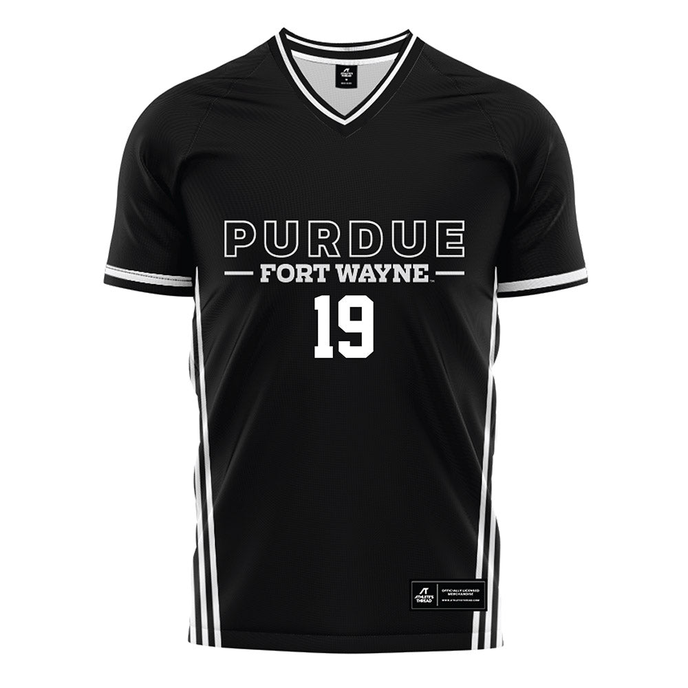 PFW - NCAA Men's Soccer : Stefan Iricanin - Black Soccer Jersey-0