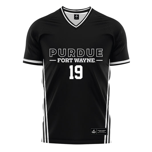 PFW - NCAA Men's Soccer : Stefan Iricanin - Black Soccer Jersey-0