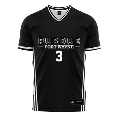 PFW - NCAA Men's Soccer : antonio tiscareno - Black Soccer Jersey-0