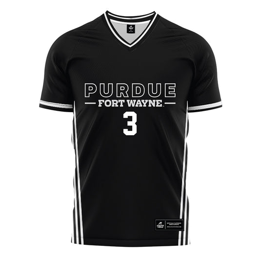 PFW - NCAA Men's Soccer : antonio tiscareno - Black Soccer Jersey-0