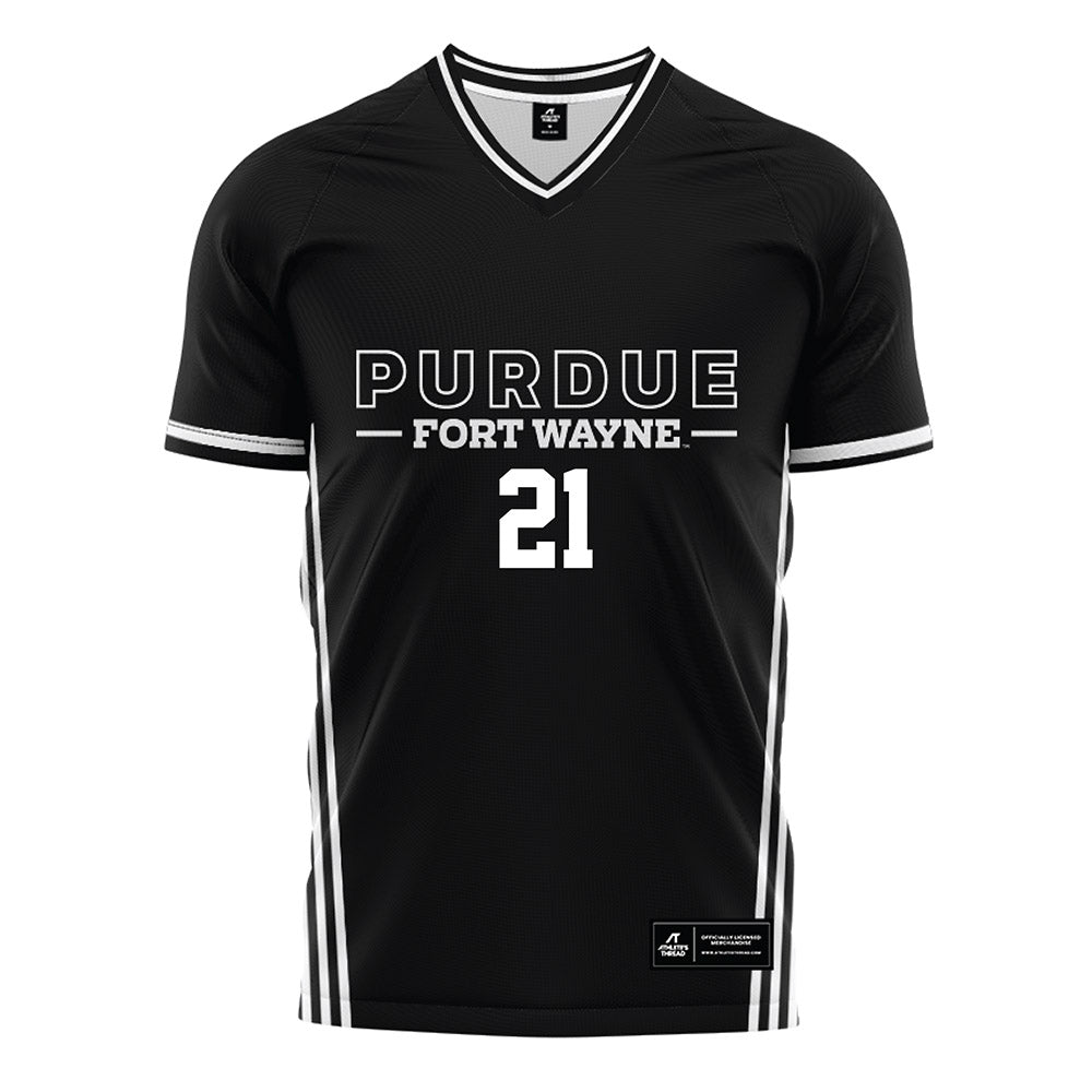 PFW - NCAA Men's Soccer : Trey Theard - Black Soccer Jersey-0