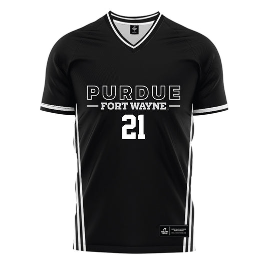 PFW - NCAA Men's Soccer : Trey Theard - Black Soccer Jersey-0