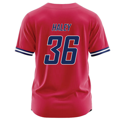 South Alabama - NCAA Baseball : Jacob Haley - Red Jersey-1