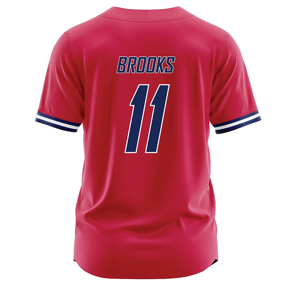 South Alabama - NCAA Baseball : Dalton Brooks - Red Jersey-1