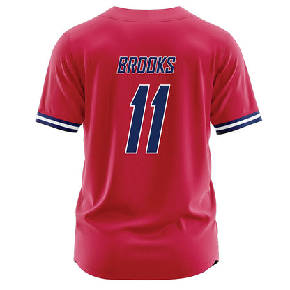 South Alabama - NCAA Baseball : Dalton Brooks - Red Jersey-1