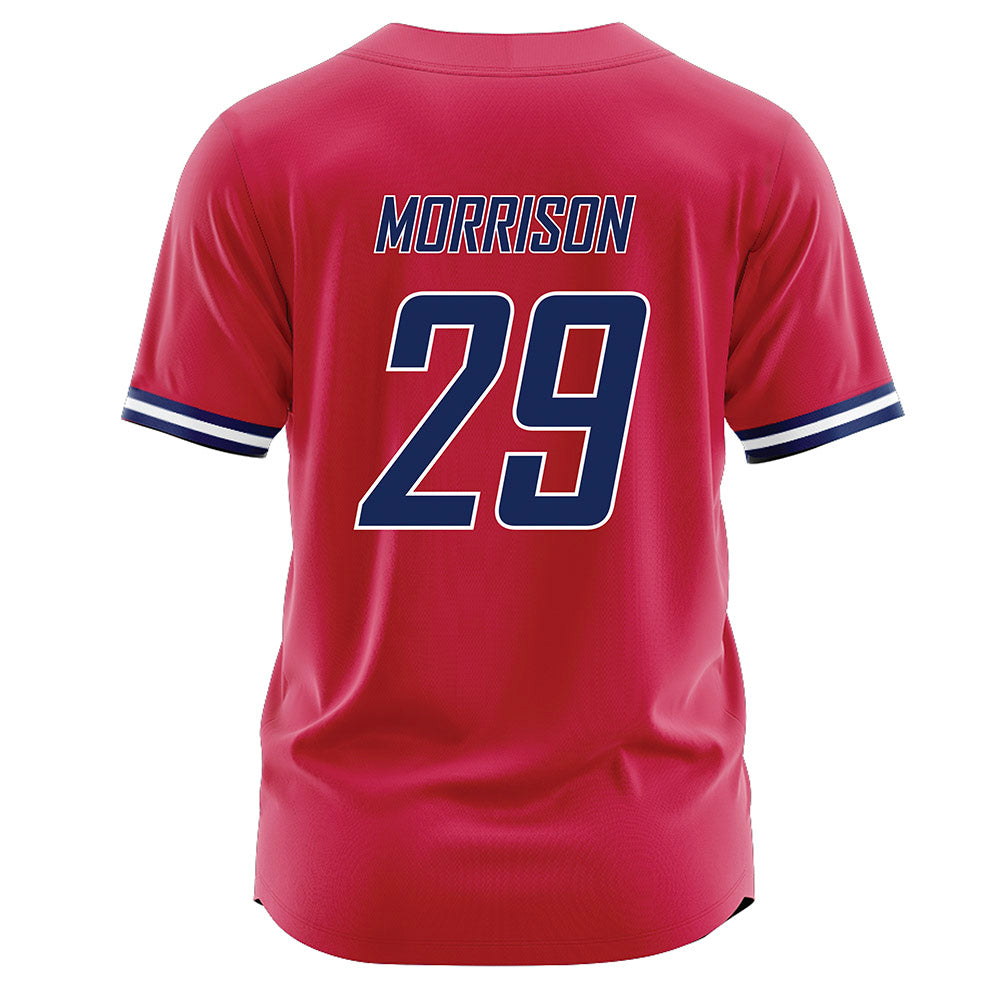 South Alabama - NCAA Baseball : Kyle Morrison - Red Jersey-1