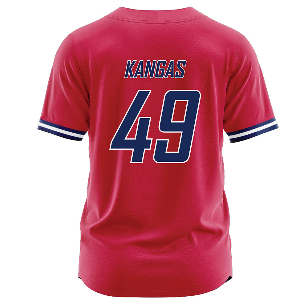 South Alabama - NCAA Baseball : Garret Kangas - Red Jersey-1