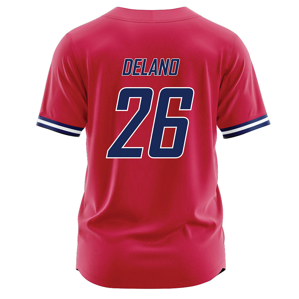 South Alabama - NCAA Baseball : Matthew DeLano - Red Jersey-1