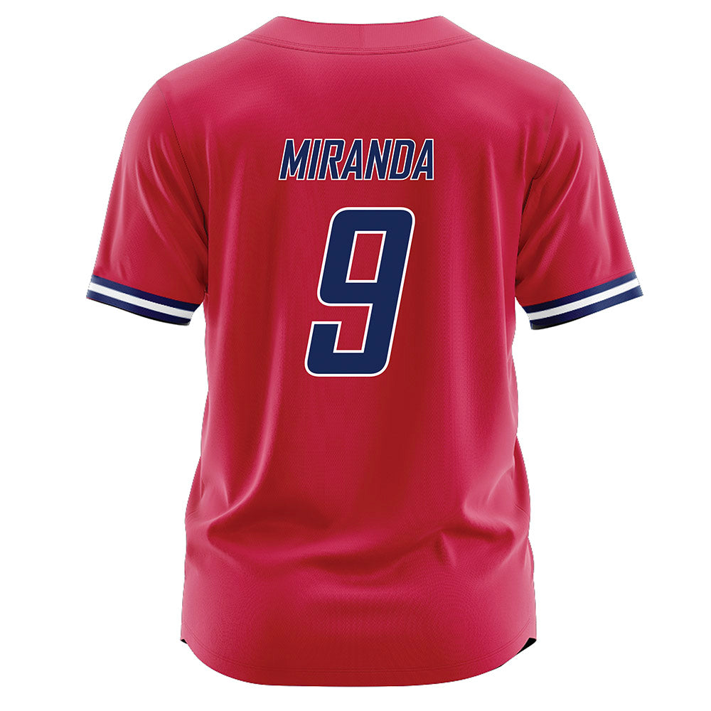South Alabama - NCAA Baseball : Robert Miranda - Red Jersey-1
