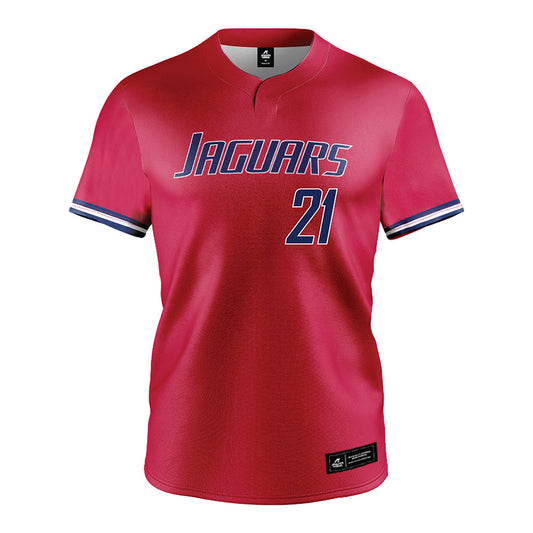 South Alabama - NCAA Baseball : Charlie Cassingham - Red Jersey-0