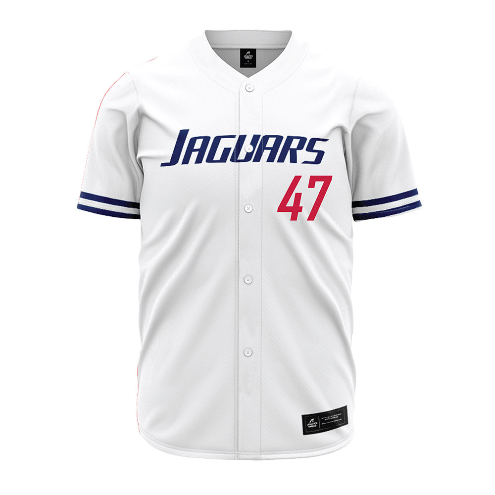 South Alabama - NCAA Baseball : Anthony Marino - White Jersey-0