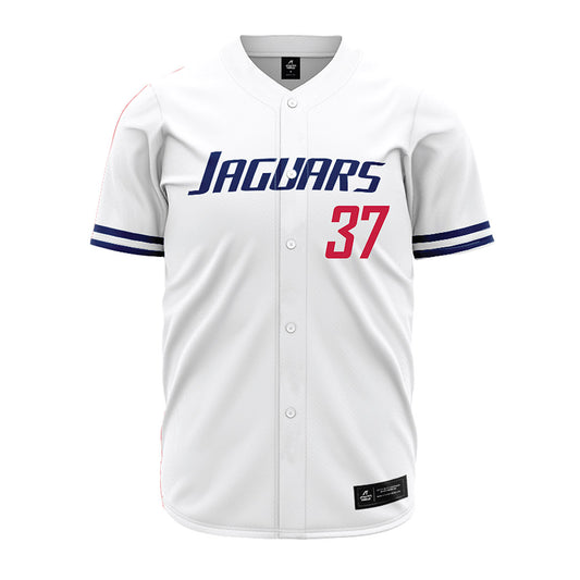 South Alabama - NCAA Baseball : Brian Garmon II - White Jersey-0