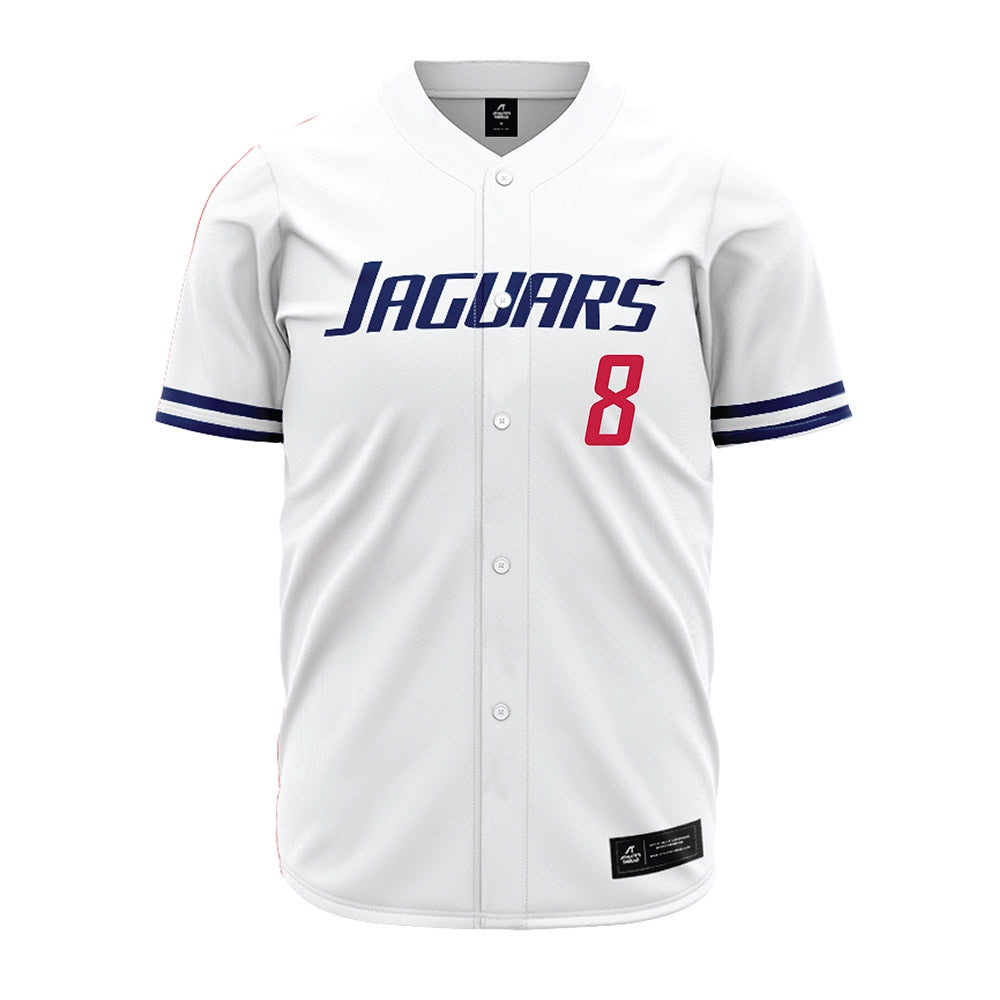 South Alabama - NCAA Baseball : Micah Morgan - White Jersey