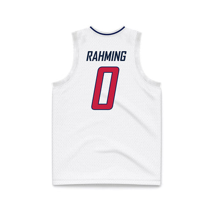 South Alabama - NCAA Men's Basketball : Cantia Rahming - White Basketball Jersey