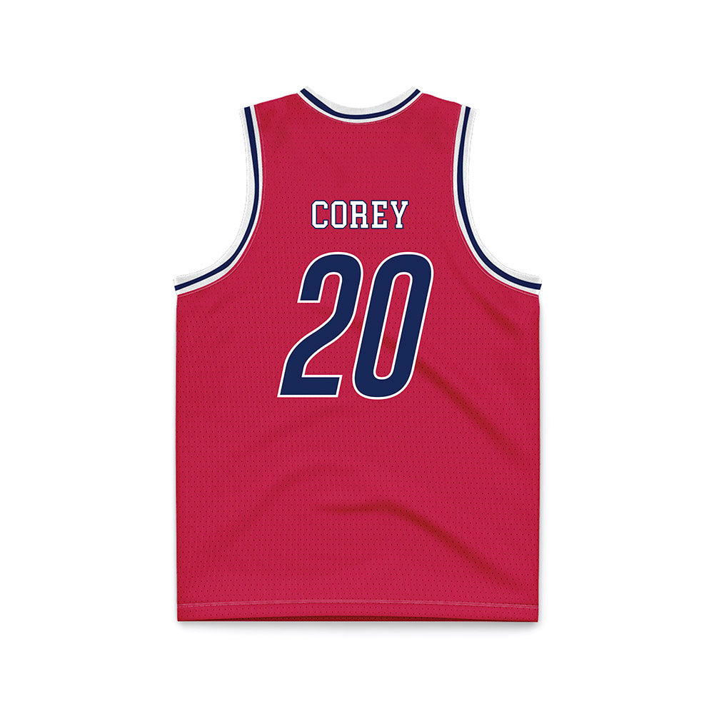 South Alabama - NCAA Men's Basketball : Myles Corey - Red Basketball Jersey-1