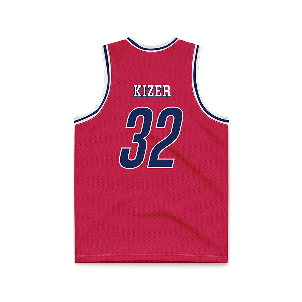 South Alabama - NCAA Men's Basketball : Caleb Kizer - Red Basketball Jersey-1