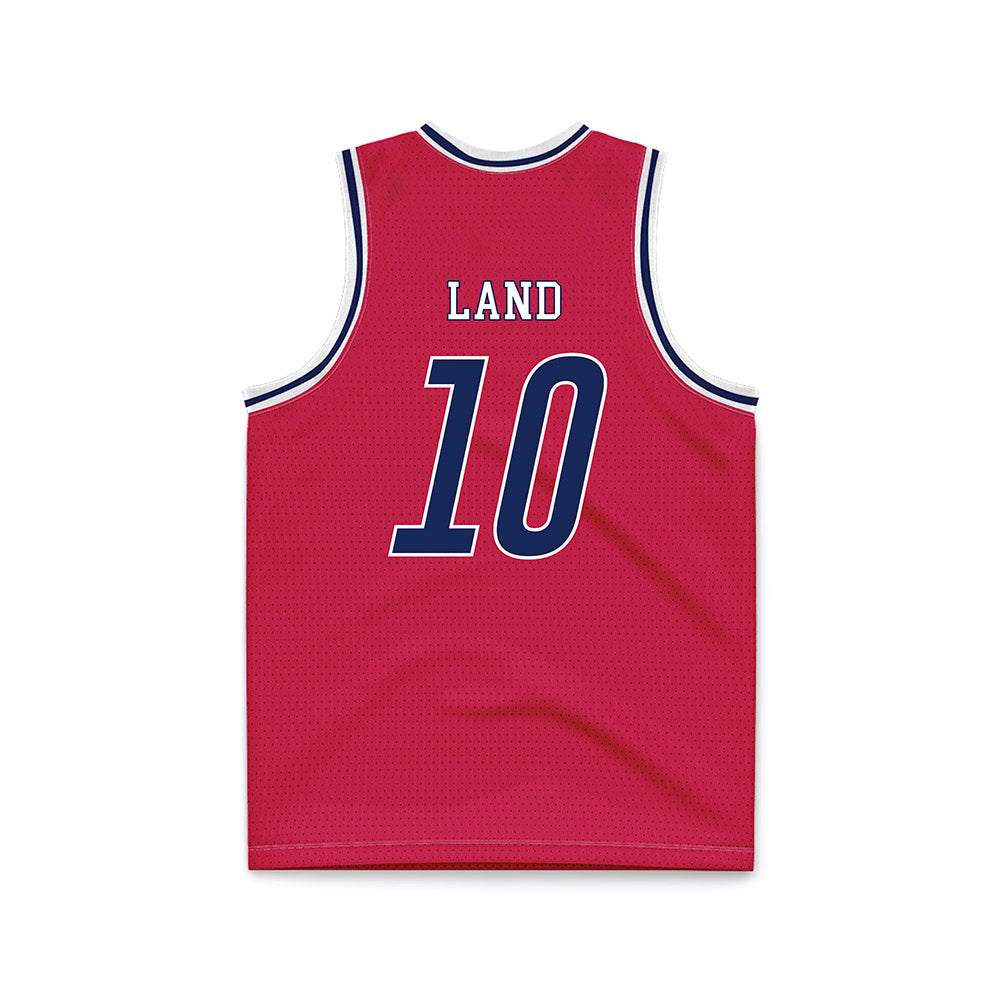 South Alabama - NCAA Men's Basketball : Maxwell Land - Red Basketball Jersey