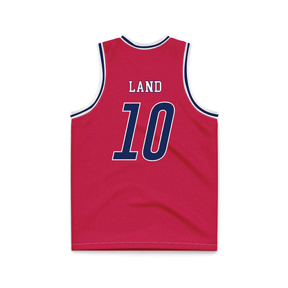 South Alabama - NCAA Men's Basketball : Maxwell Land - Red Basketball Jersey