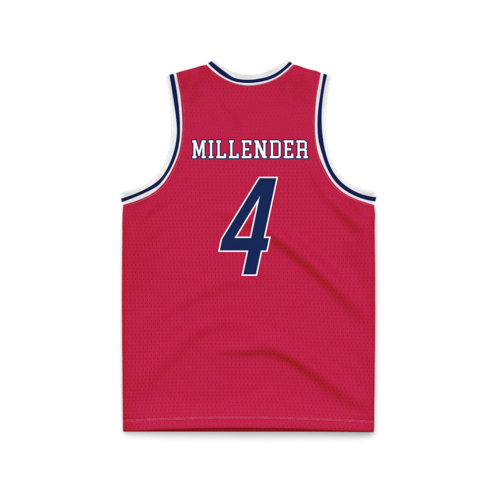 South Alabama - NCAA Men's Basketball : Smurf Millender - Red Basketball Jersey