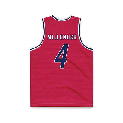 South Alabama - NCAA Men's Basketball : Smurf Millender - Red Basketball Jersey