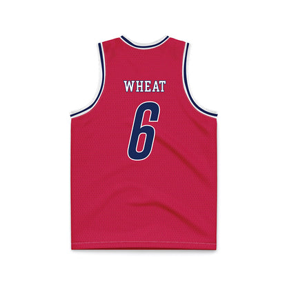 South Alabama - NCAA Men's Basketball : Jj Wheat - Red Basketball Jersey