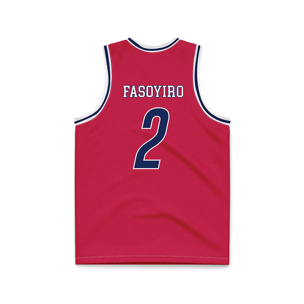 South Alabama - NCAA Men's Basketball : Dylan Fasoyiro - Red Basketball Jersey