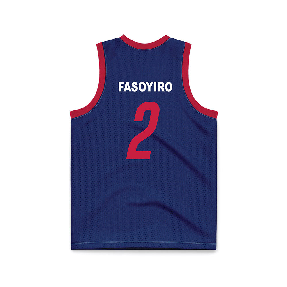 South Alabama - NCAA Men's Basketball : Dylan Fasoyiro - Blue Basketball Jersey