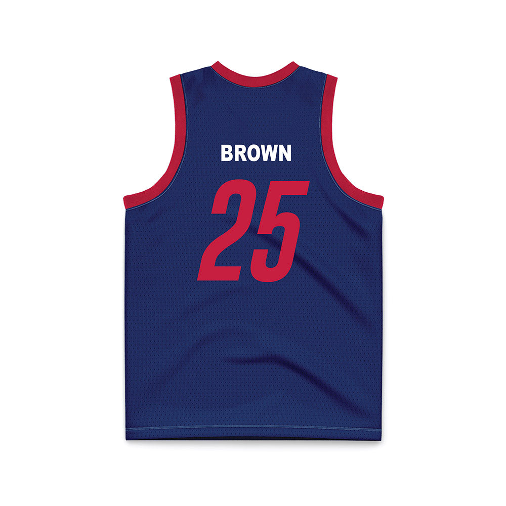 South Alabama - NCAA Men's Basketball : Judah Brown - Blue Basketball Jersey