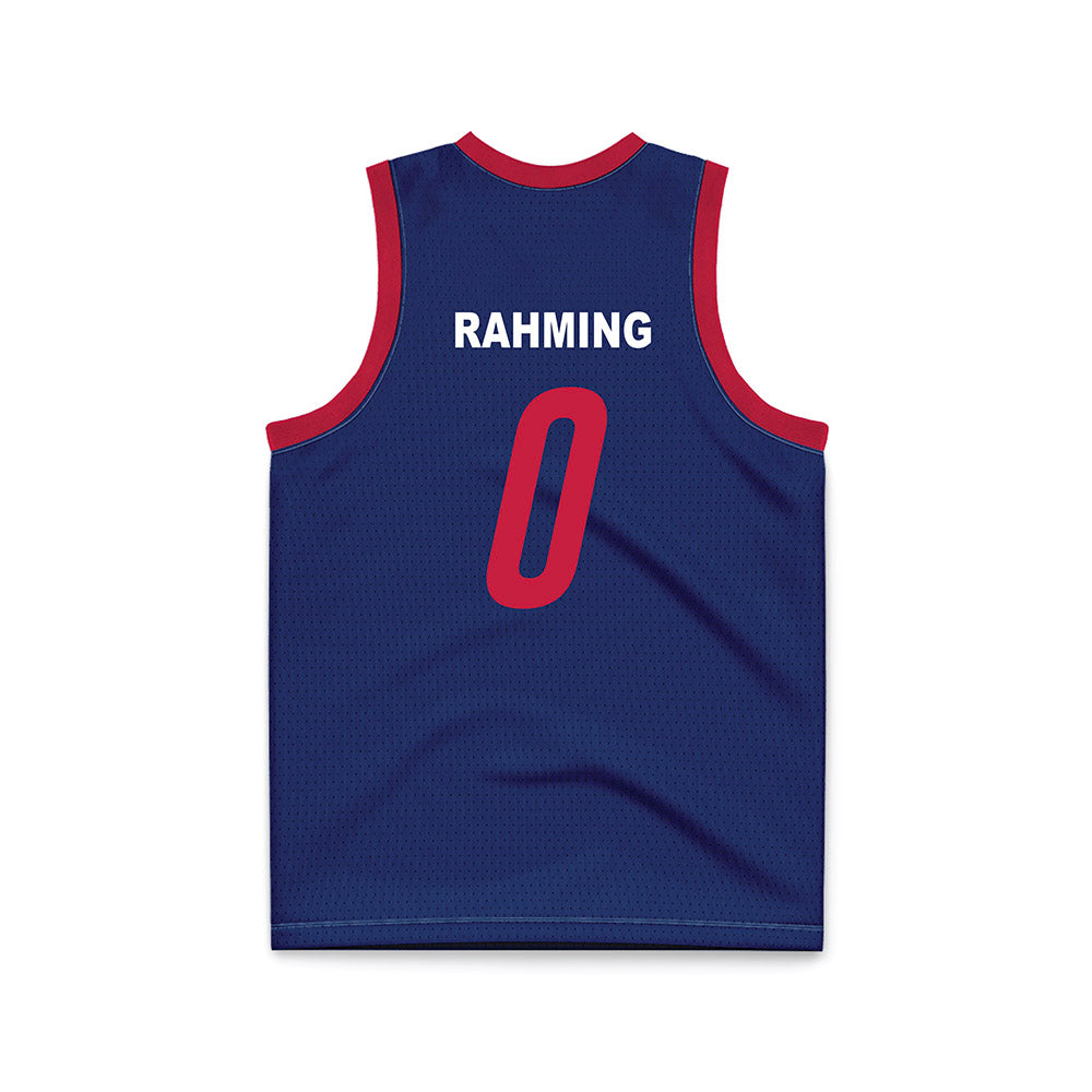 South Alabama - NCAA Men's Basketball : Cantia Rahming - Blue Basketball Jersey