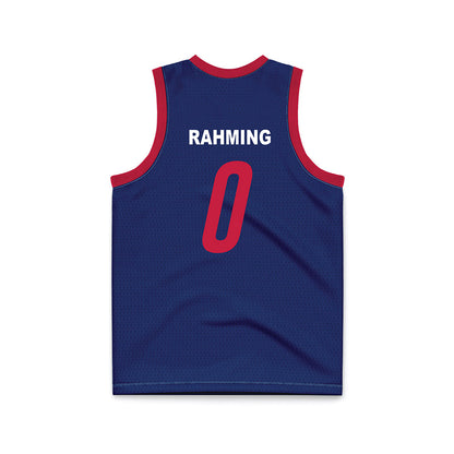 South Alabama - NCAA Men's Basketball : Cantia Rahming - Blue Basketball Jersey