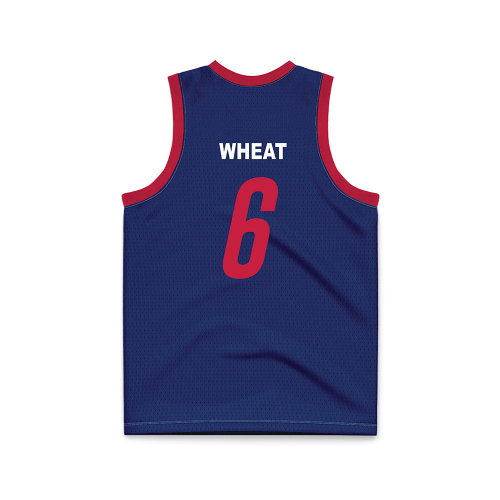 South Alabama - NCAA Men's Basketball : Jj Wheat - Blue Basketball Jersey