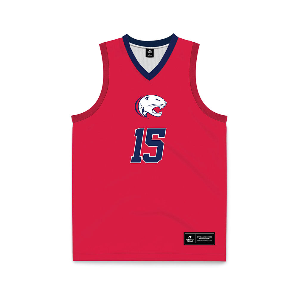 South Alabama - NCAA Women's Basketball : Princess Okafor - Red Basketball Jersey-0