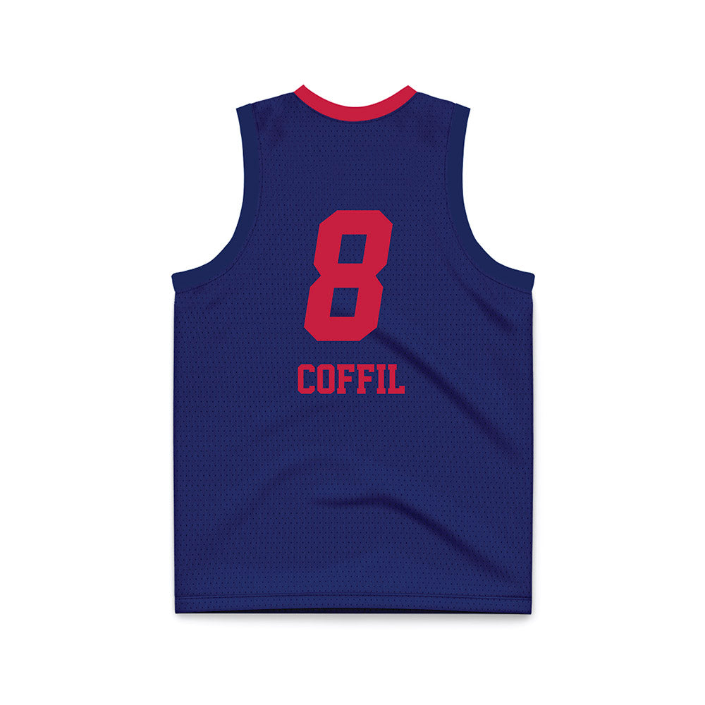 South Alabama - NCAA Women's Basketball : Terren Coffil - Blue Basketball Jersey