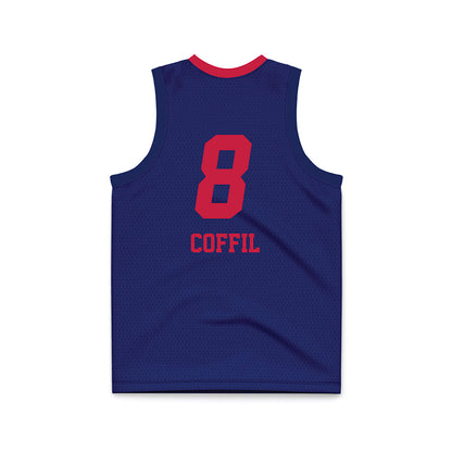 South Alabama - NCAA Women's Basketball : Terren Coffil - Blue Basketball Jersey