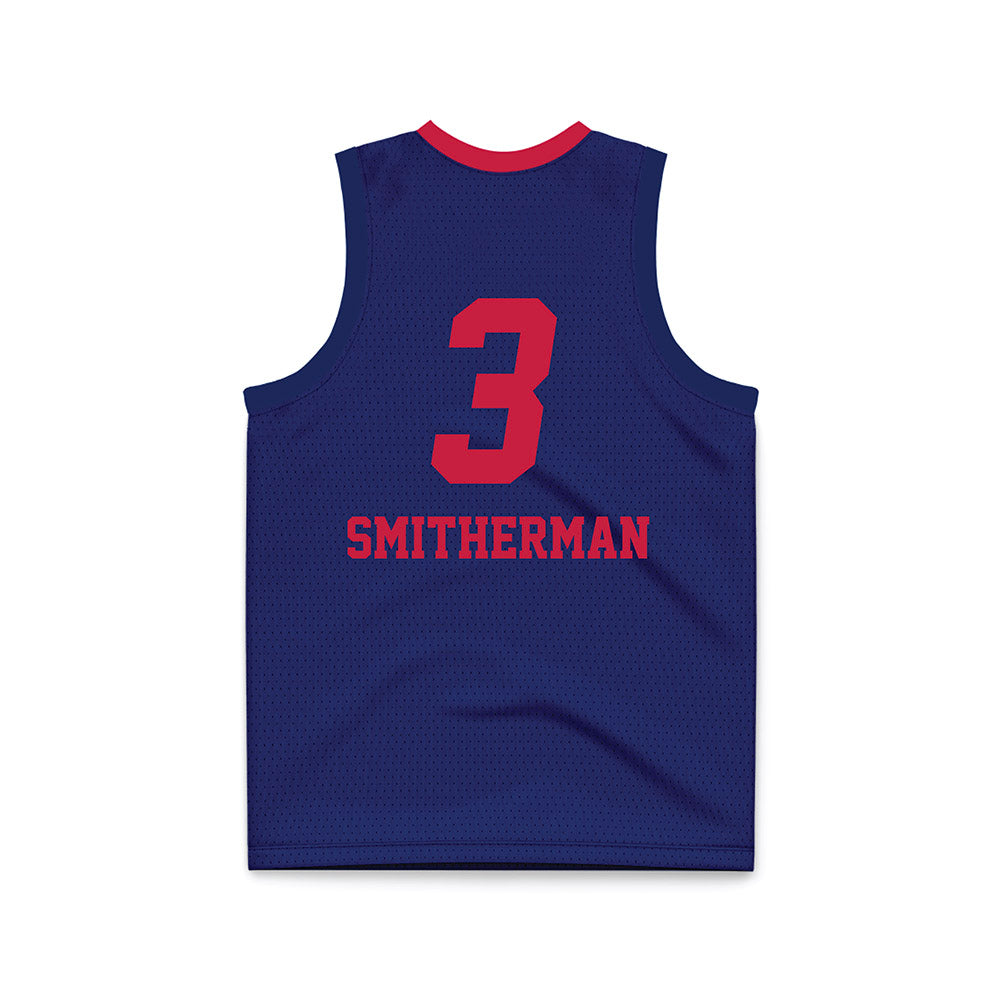 South Alabama - NCAA Women's Basketball : Naomi Smitherman - Blue Basketball Jersey-1