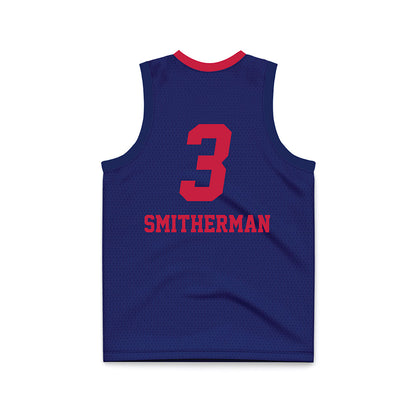 South Alabama - NCAA Women's Basketball : Naomi Smitherman - Blue Basketball Jersey-1
