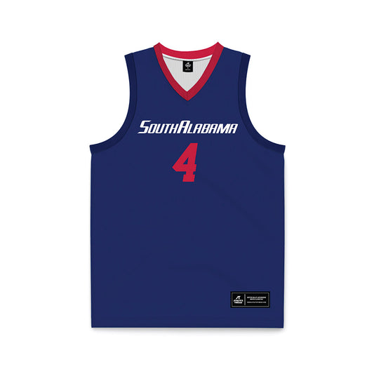 South Alabama - NCAA Women's Basketball : Michiyah Simmons - Blue Basketball Jersey-0