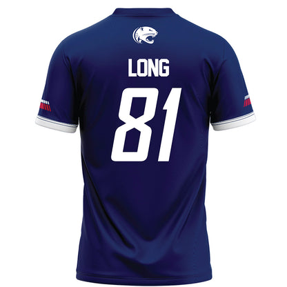 South Alabama - NCAA Football : Brec Long - Blue Football Jersey-1