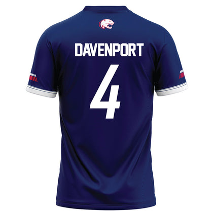 South Alabama - NCAA Football : Bishop Davenport - Blue Football Jersey