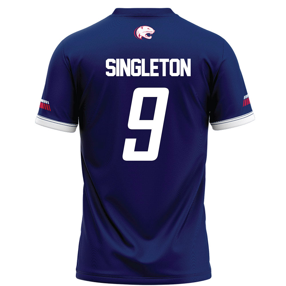 South Alabama - NCAA Football : Trent Singleton - Blue Football Jersey