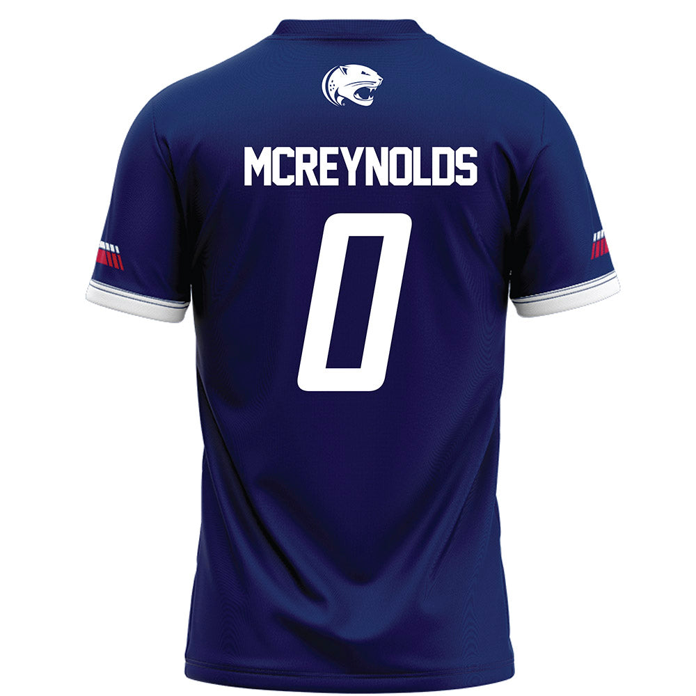 South Alabama - NCAA Football : Braylon Mcreynolds - Blue Football Jersey-1